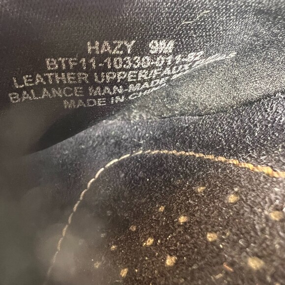 BareTraps Hazy Black Leather Chunky Heeled Mule Size 9 - Picture 5 of 9